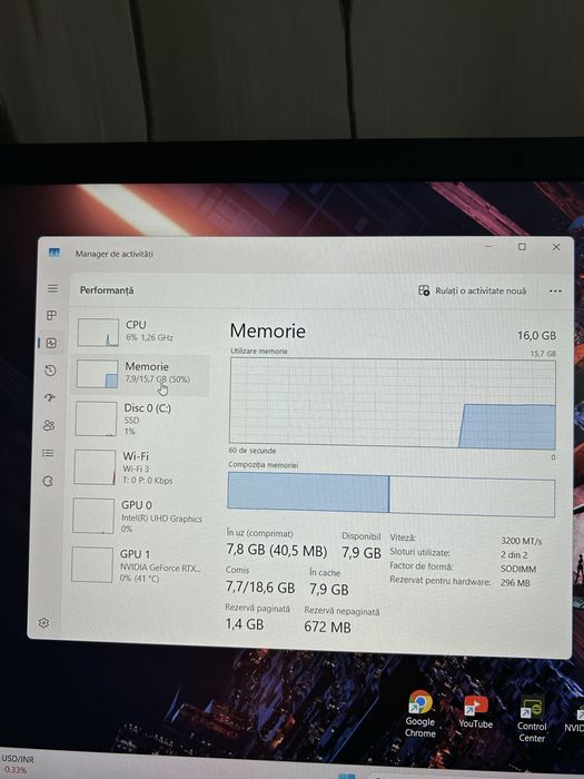 Laptop gaming| i5gen 12| RTX2050| 16gb ram| ssd NVMI 512gb ca nou