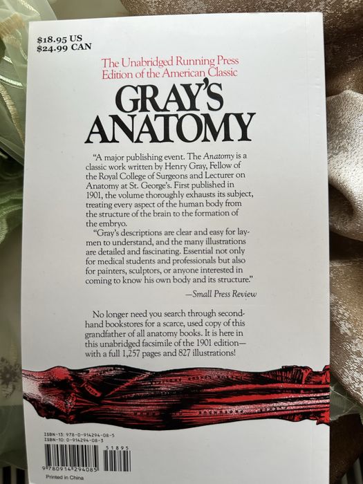 Gray’s anatomy paperback