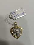 Vind medalion din aur 18kt cu diamante