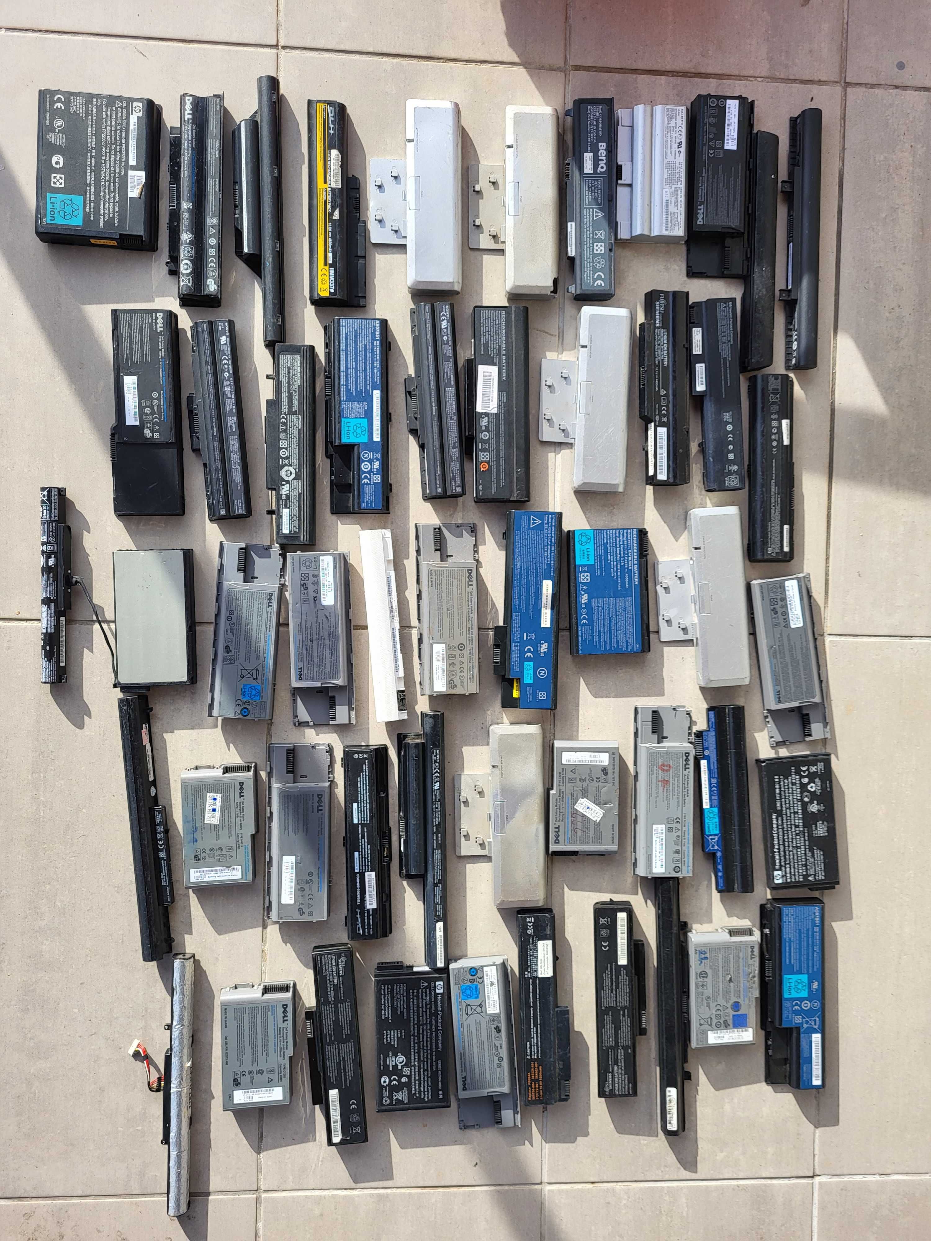 lot de 50 baterii laptop - diverse modele -