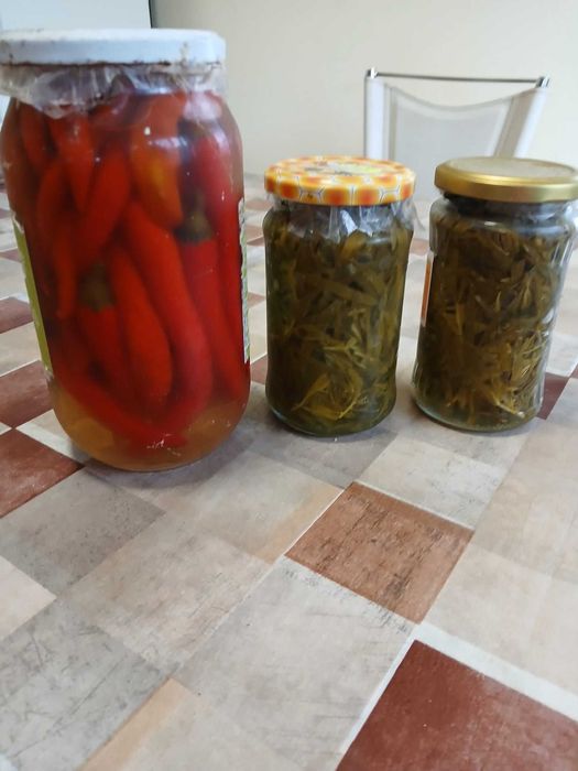 Vand tarhon si ardei iute la borcan