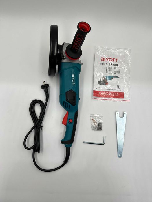 Болгарка Biyoti BYT-AG1801, 1800 Вт, 180 мм