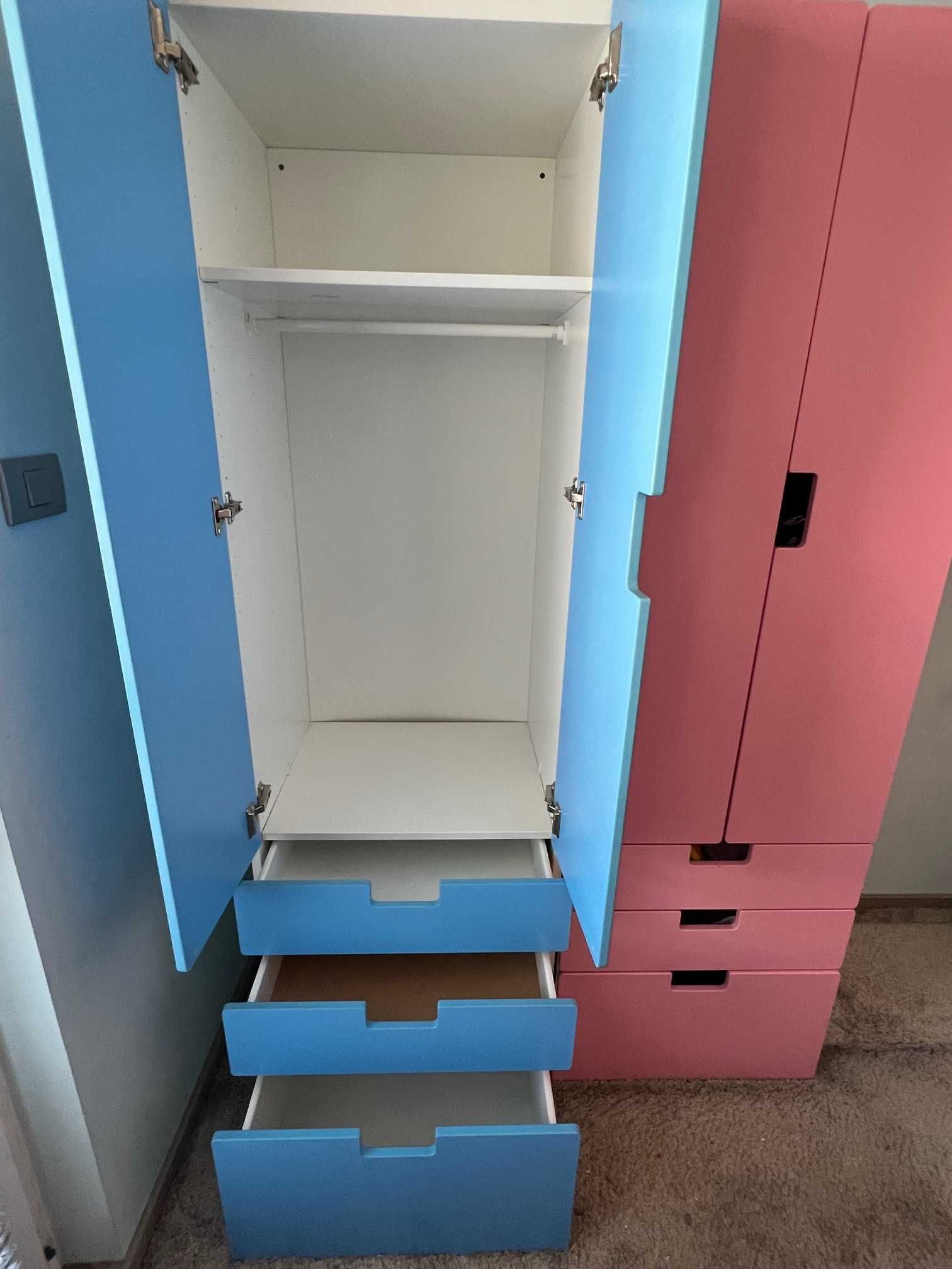 Детски гардероби - IKEA STUVA - син и розов
