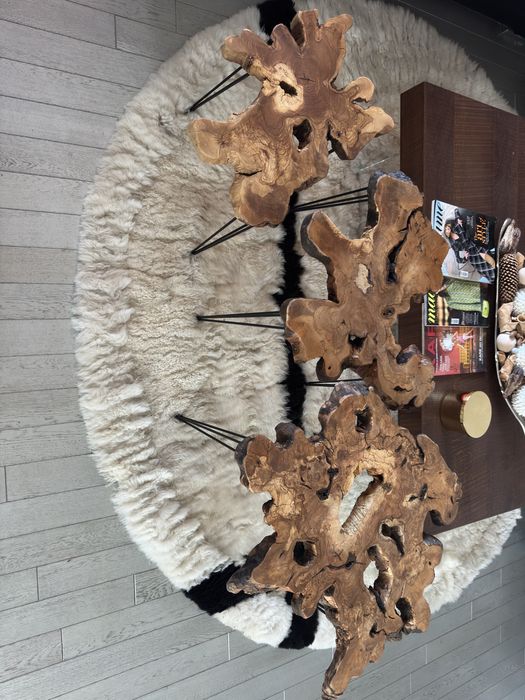 Уникален set 3 маси от МАСЛИНОВО ДЪРВО