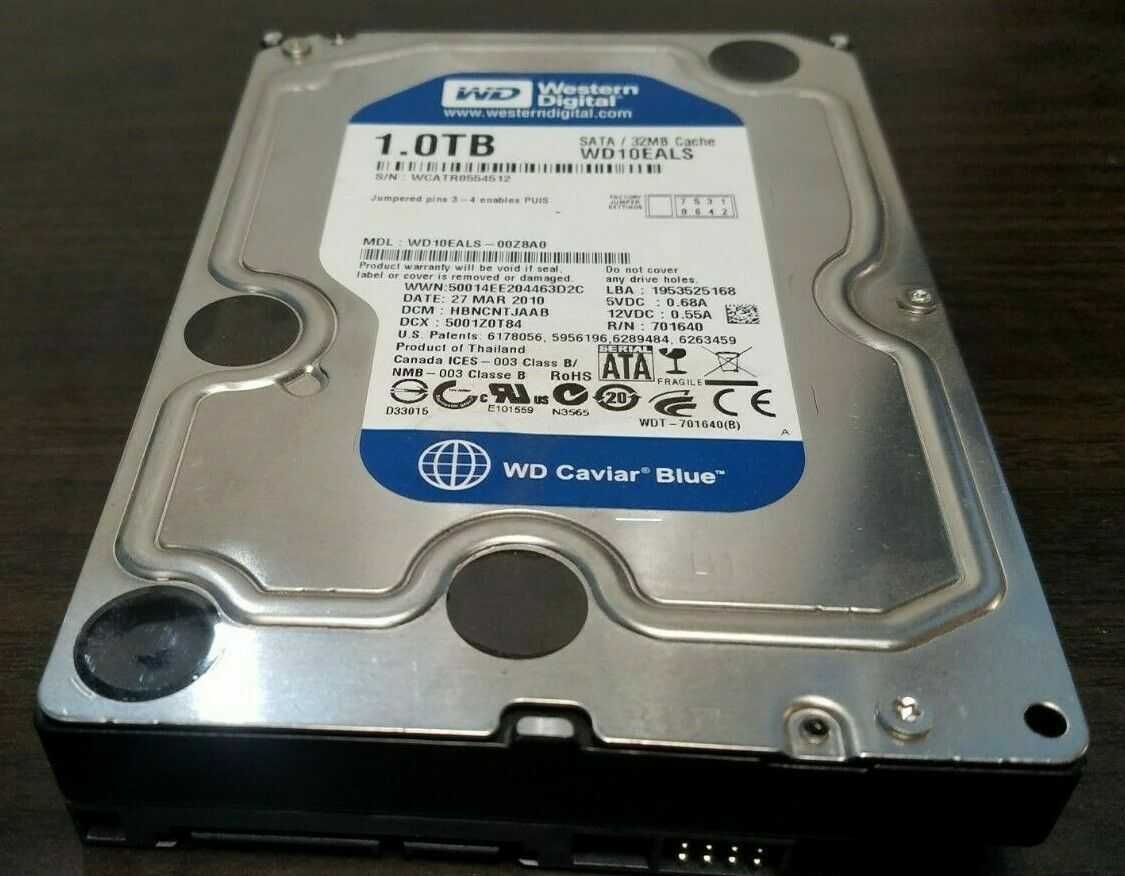 HDD Western Digital 1TB SATA-II 7200 rpm 32MB Caviar Blue