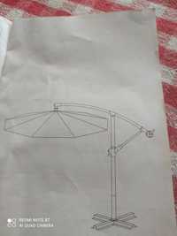 Градински чадър тип камбана 3 м