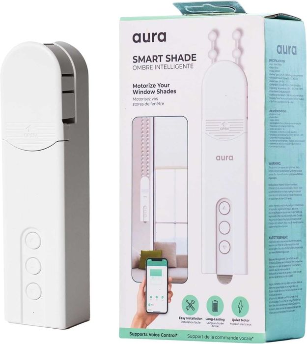 Aura мотор за ролетни щори, автоматизира съществуващи, Bluetooth