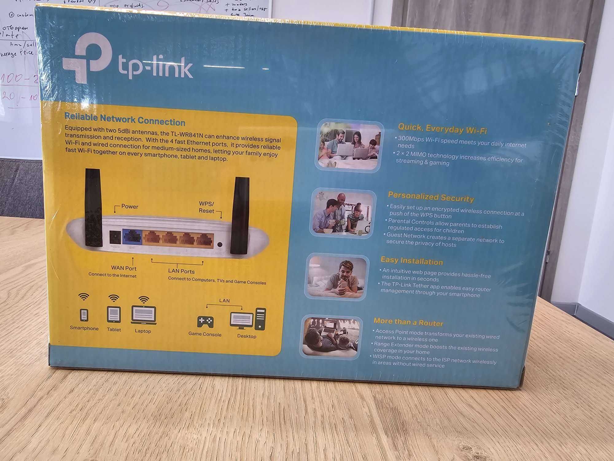 TP LINK - TL-WR841N 300 Mbps безжичен N рутер