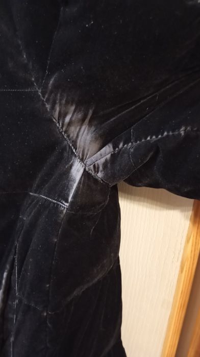 Черно зимно яке с качулка