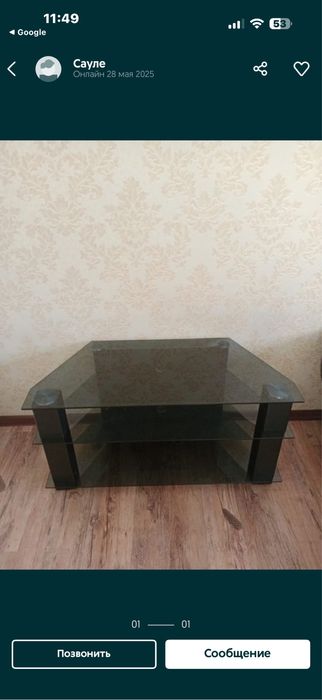 Стекло тумба под тв