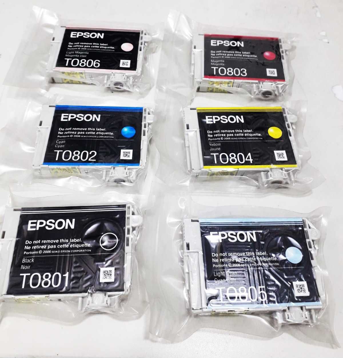 Оригинальные (чернила) картриджи Epson 6 цветов T50, Р50 и т.д.