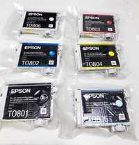 Оригинальные (чернила) картриджи Epson 6 цветов T50, Р50 и т.д.
