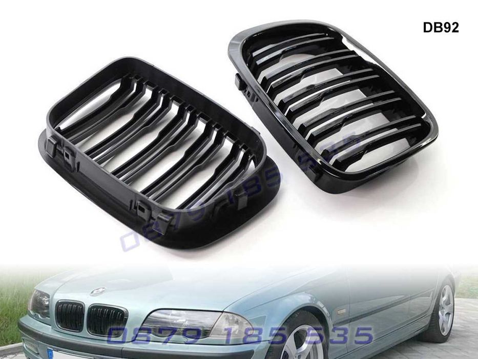Спортни двойни M бъбреци BMW E46 тунинг предни решетки бмв е46