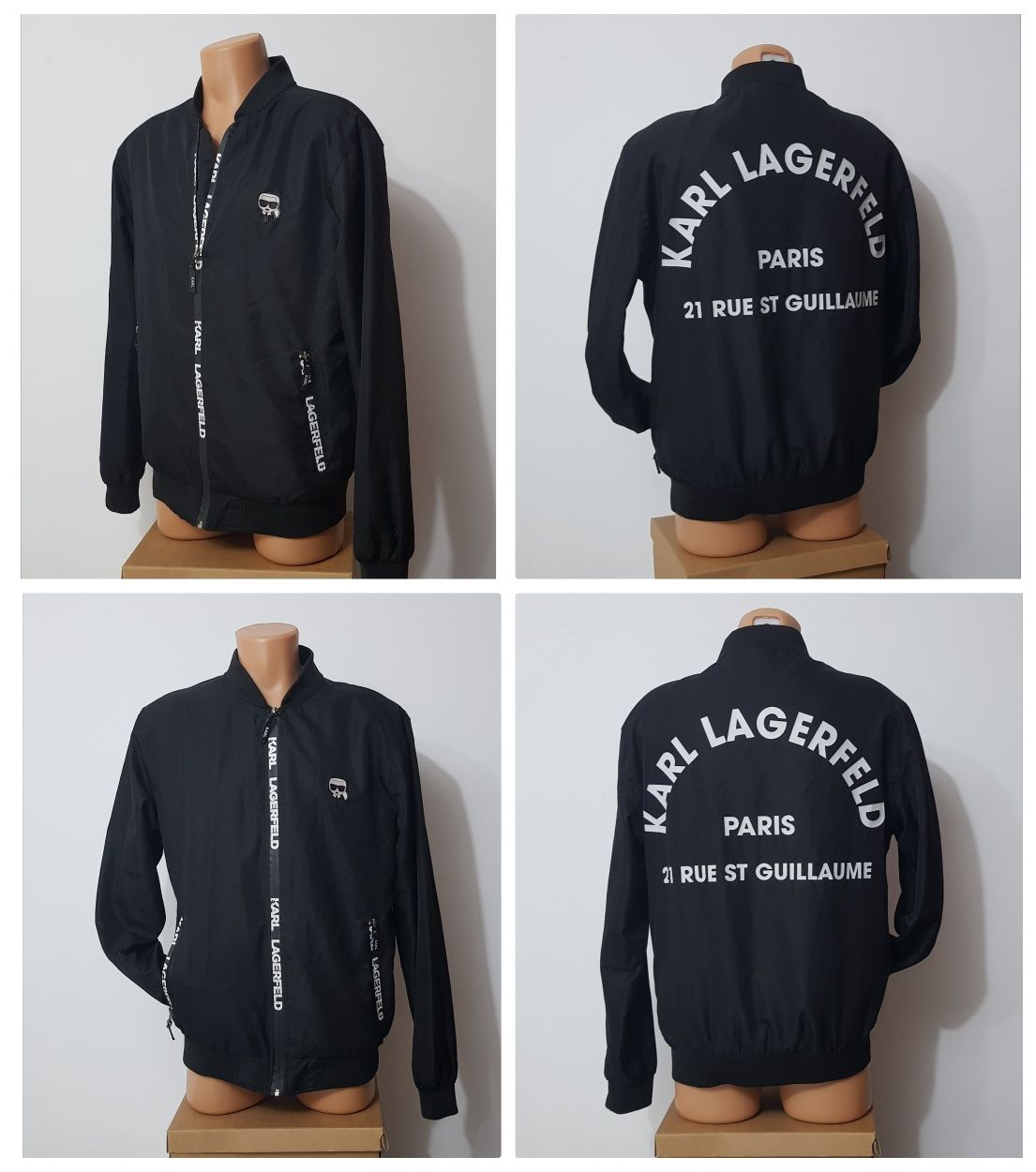 Geaca bomber KARL LAGERFELD Regular Fit, mărimea L (men), toamnă