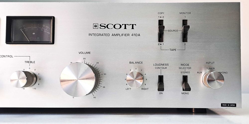 Scott 410A Integrated Amplifier Wu metre ace