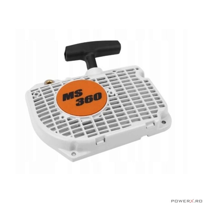 Capac pornire motofierastrau, demaror complet drujba Stihl MS 340,