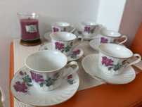 Set vintage chimezesc din portelan fin pentru  cafea