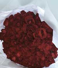 101 роза, отличный подарок для твоей девушки, торг есть