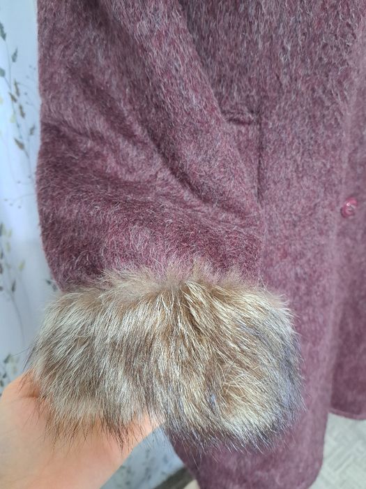 Haină din blană naturală de lamă