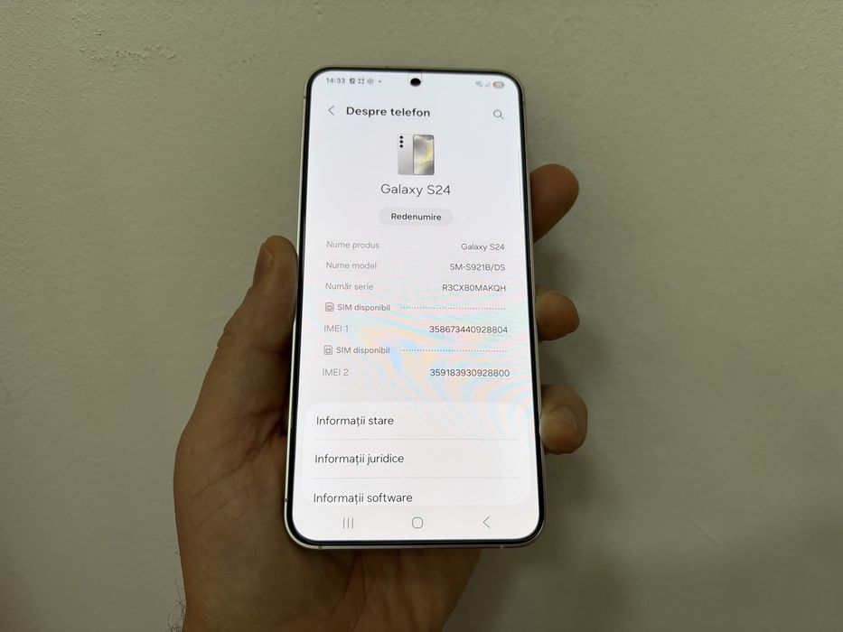 Samsung Galaxy S24, 128 gb, 8 gb ram, 5g, Gray