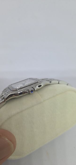 Ceas dama Cartier Panthere diamante naturale iced out