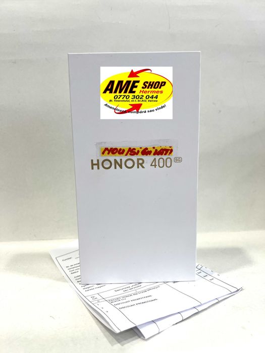 Honor 400 5G, Black, 512GB/8GB RAM, garanție 2ani, NOU/Sigilat!