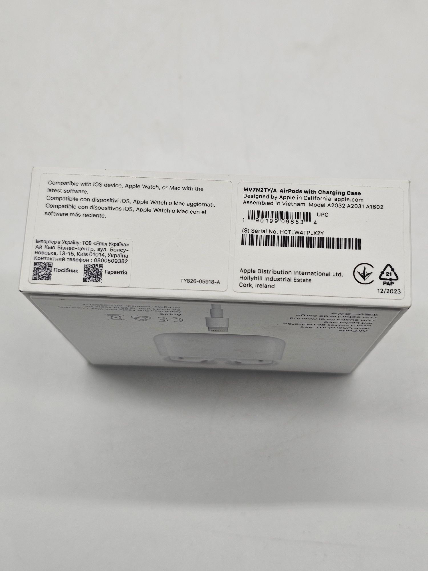 Casti APPLE AirPods 2 MV7N2ZM/A, Resigilat originale True Wireless, Bl