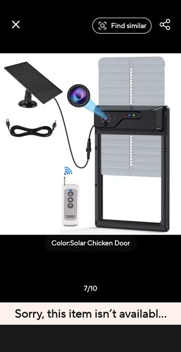 Usa automata pentru gaini ,cu panou solar