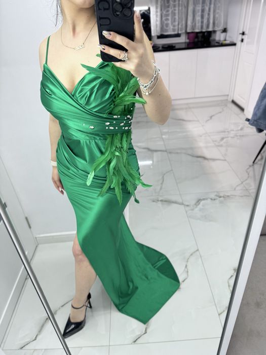 Rochie verde nasa/ rochie nunta/rochie eleganta S