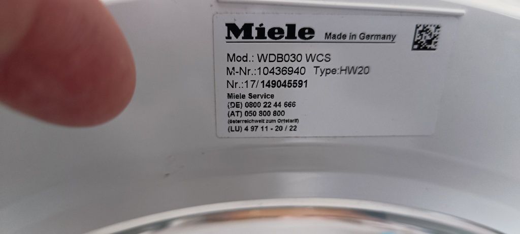 Перална Miele W 1 classic на части