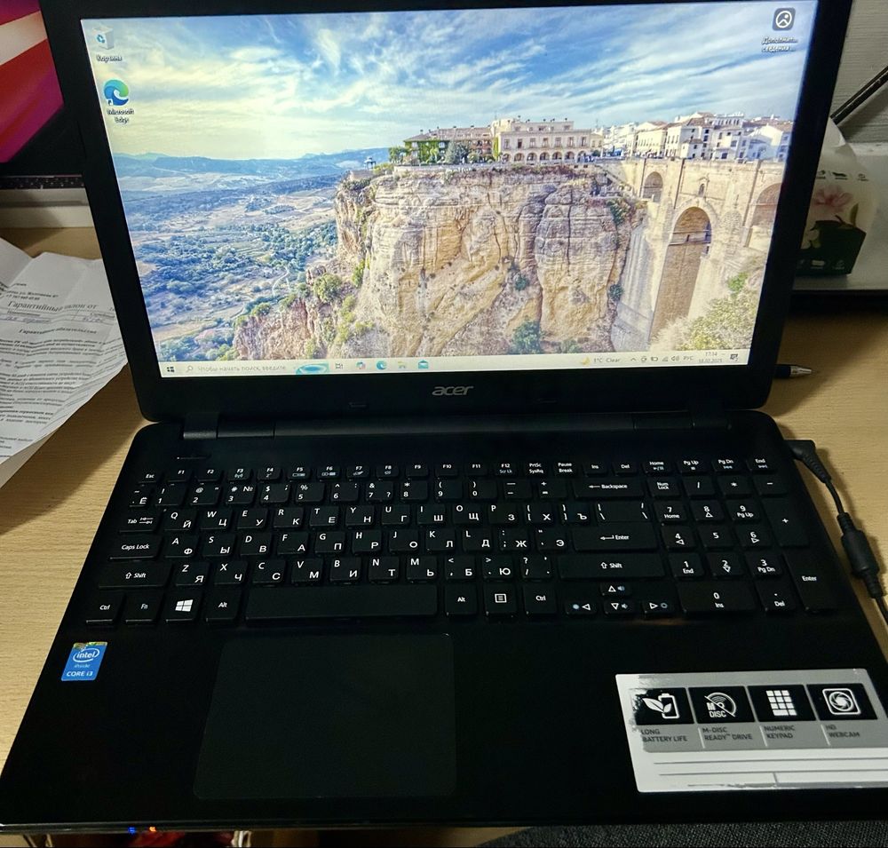 Acer intel(R) core(TM) i3-4005U/ Рассрочка 0-0-12 / Код товара T1018