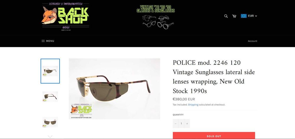 Police Vintage Sunglasses