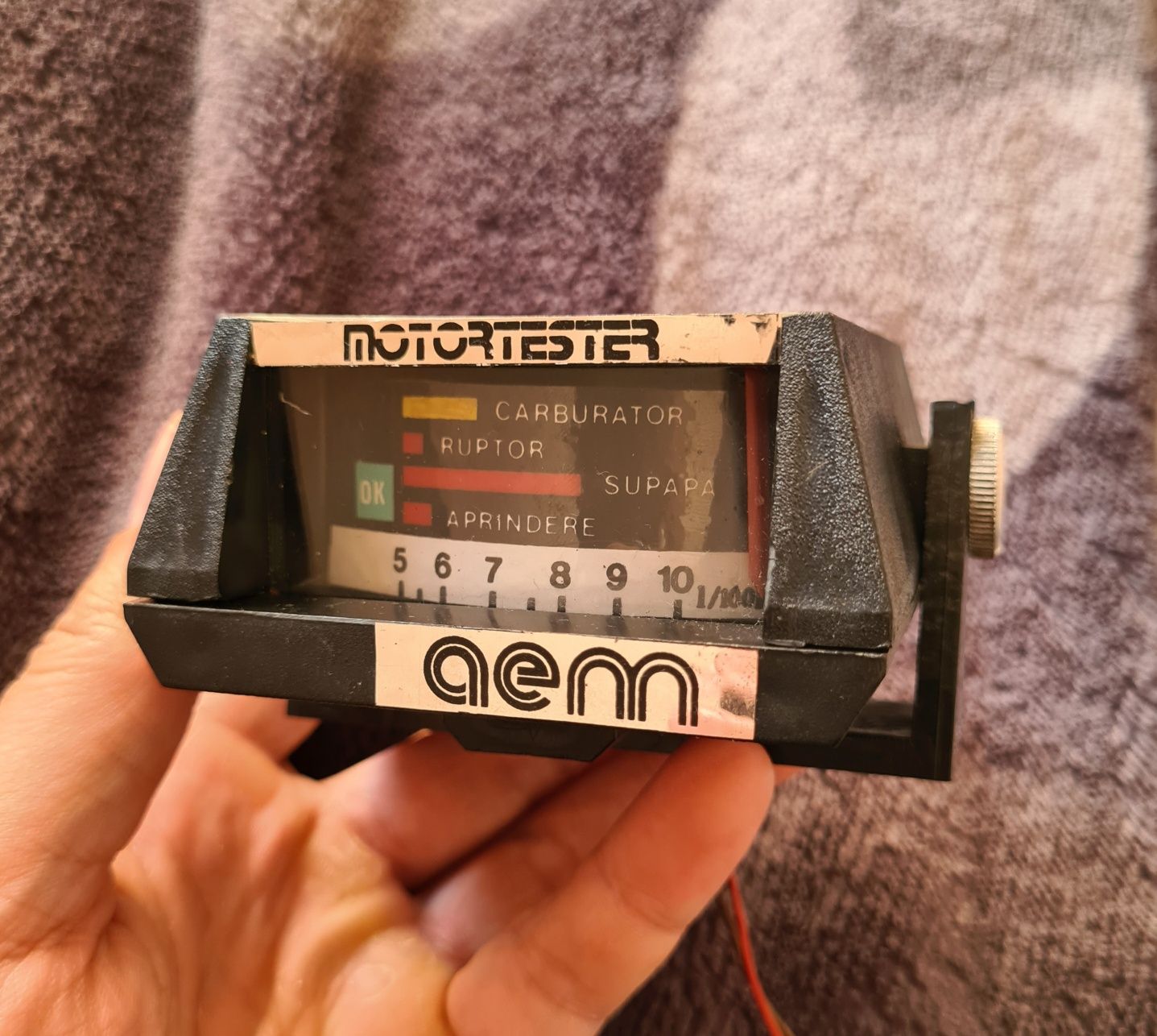 Motortester AEM Aparat Vechi Romanesc De Colectie Vacuum Meter