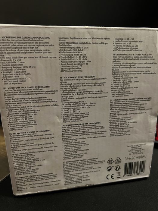 Microfon plug and play Nor-tec nou