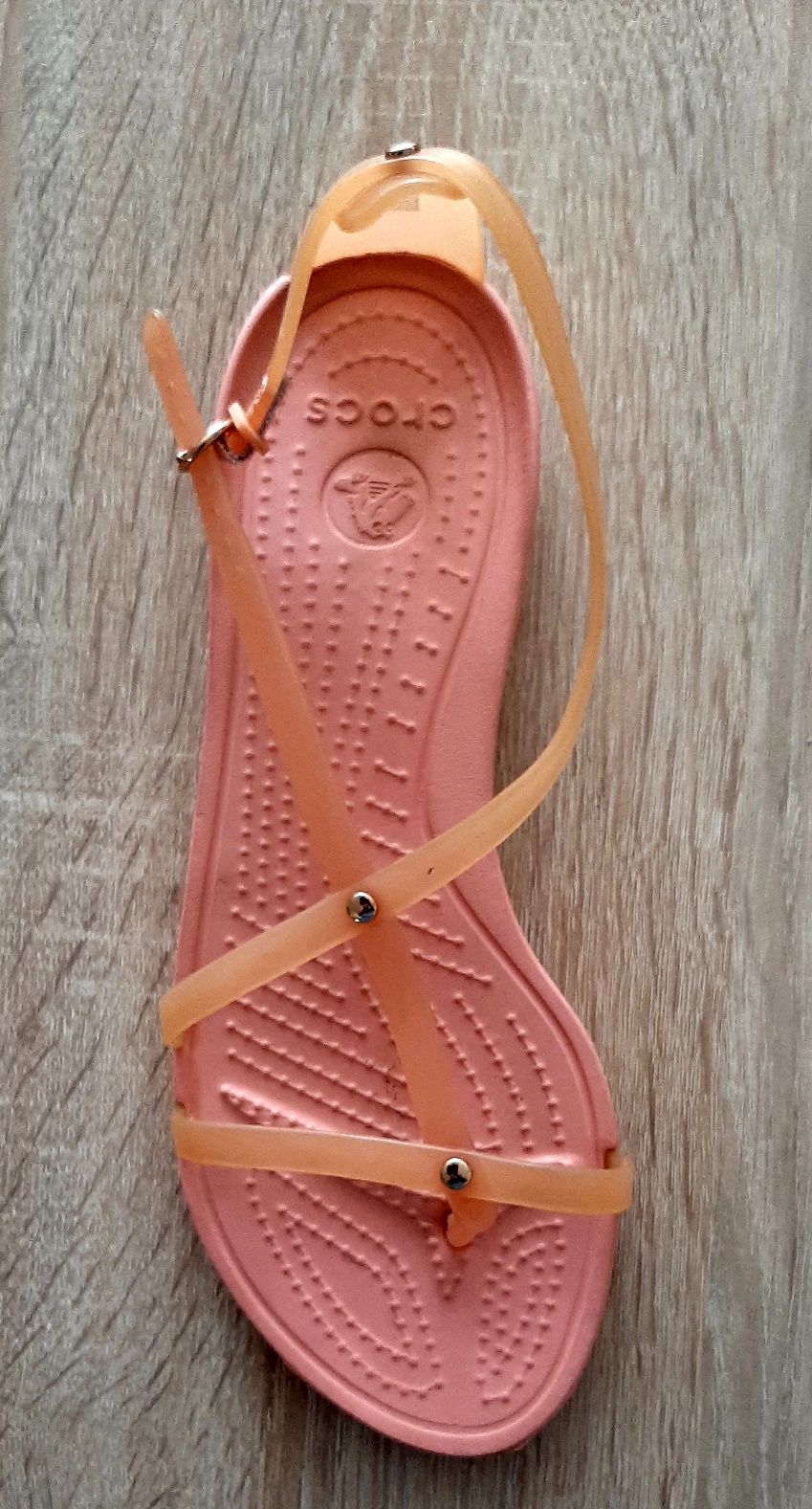 Ффектни сандали SUPERGA,със златист брокат и Силиклнови сандалиCROQS