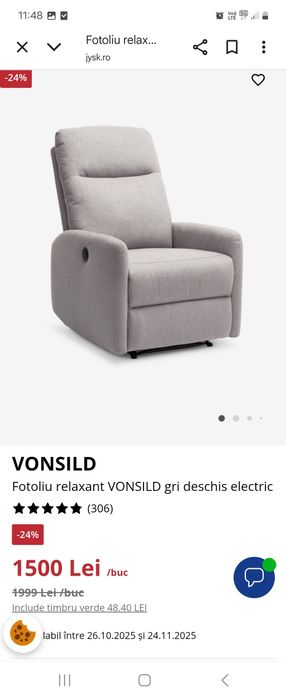 Fotoliu extensibil electric