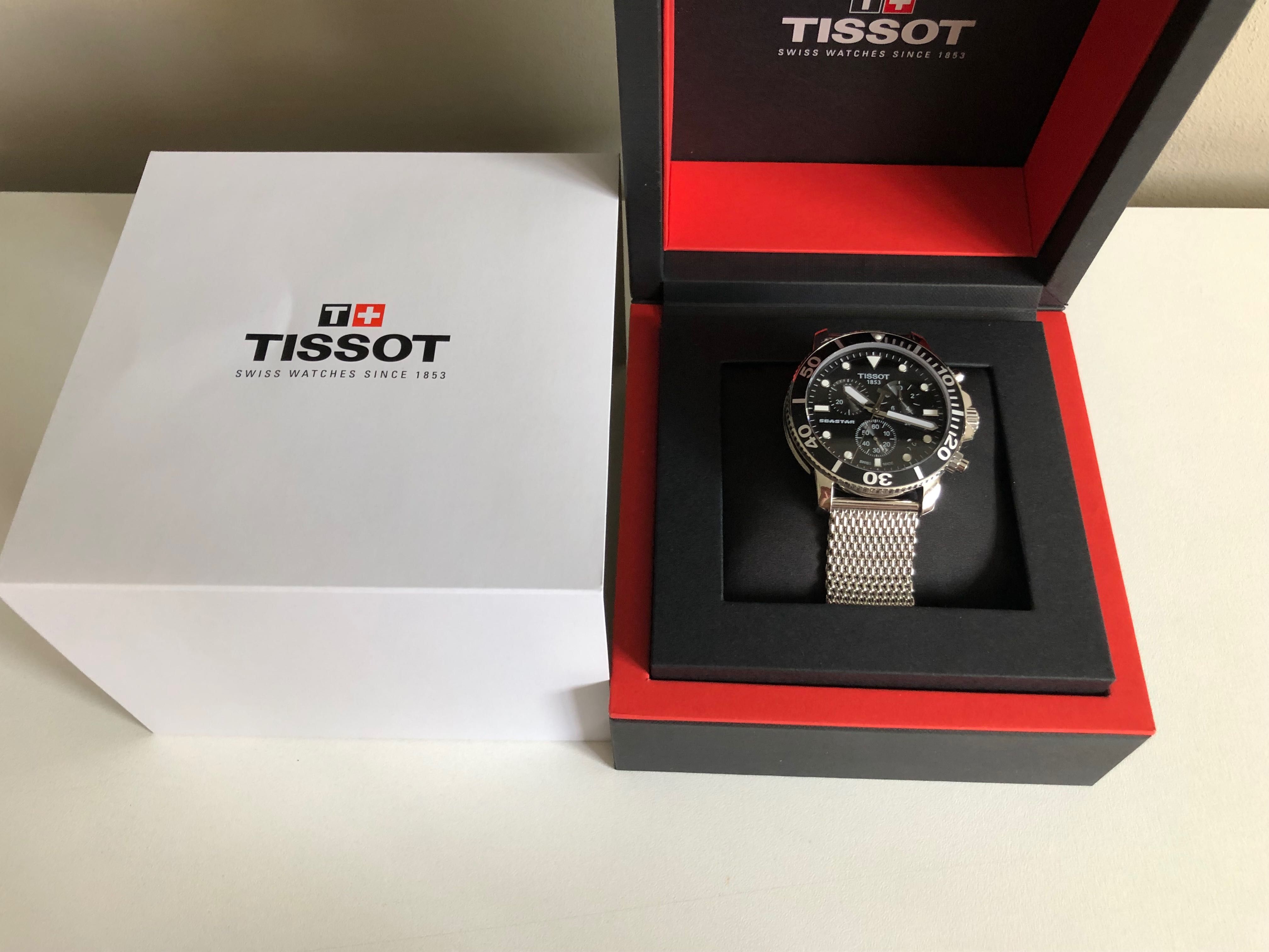 Ceas Tissot Seastar 1000 Chronograph Metalic Black