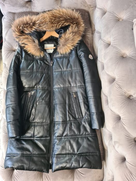 Geaca moncler piele naturala
