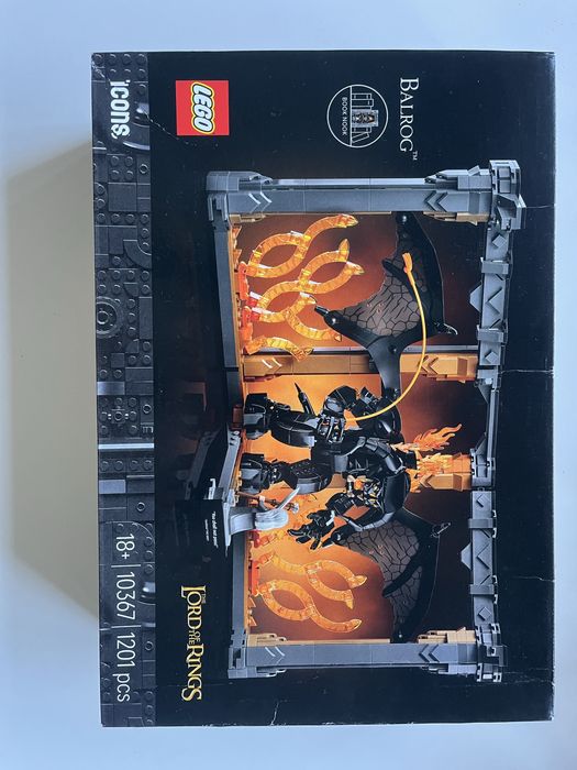 LEGO Diorama (Book nook) Lord of the Rings Balrog & Gandalf