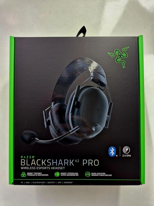 Безжични геймърски слушалки Razer Blackshark V2 Pro 2023 с гаранция