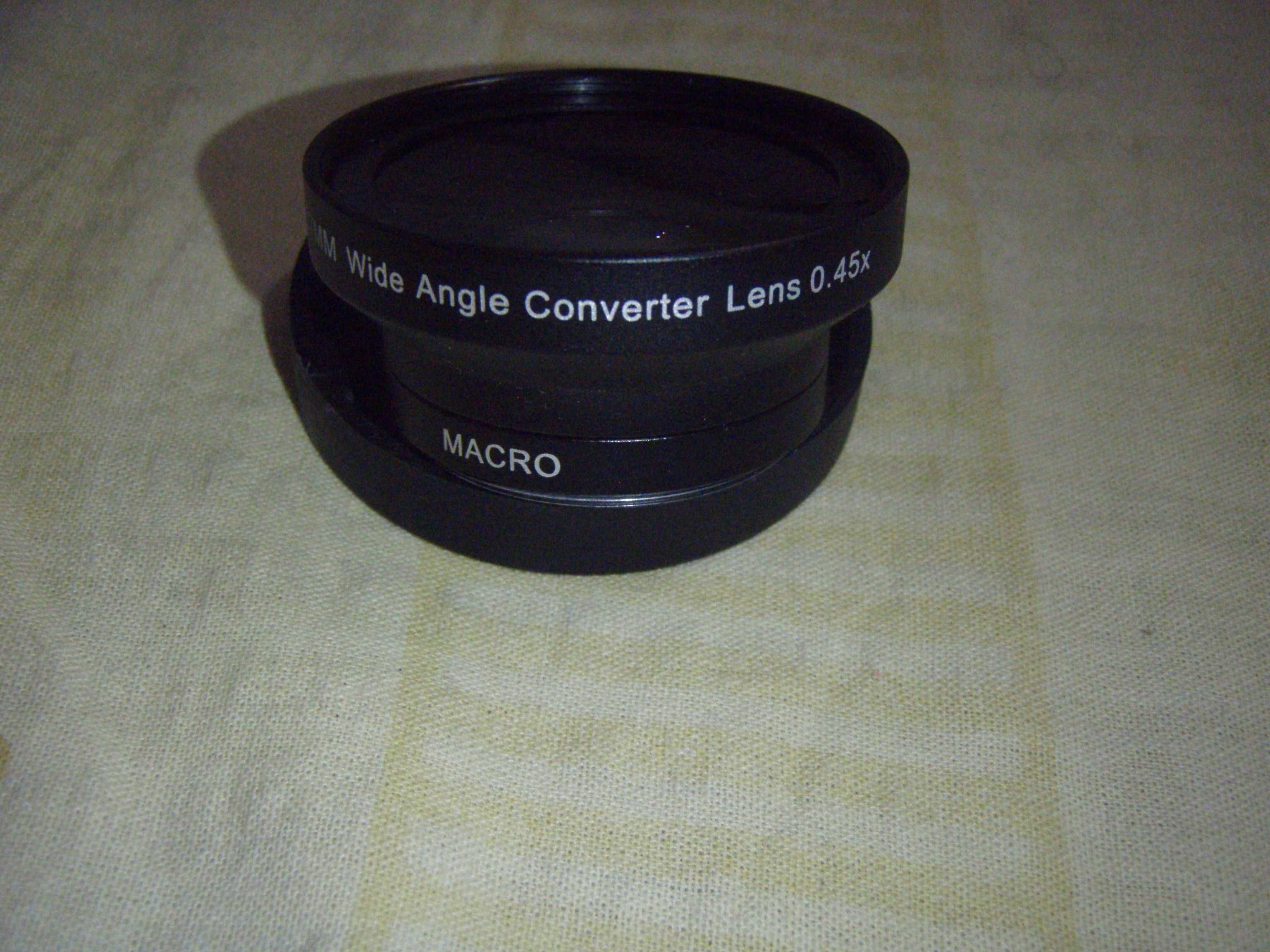 Obiectiv camera video alm 37mm wide angle converter 0.45x