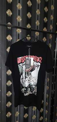 Tricou Dsquared2 vintage Dsquared2 alb negru