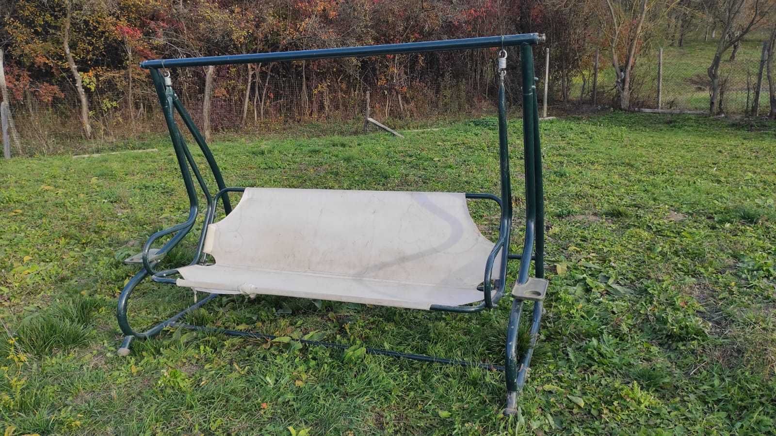 Balansoar de gradina - cadru metalic solid