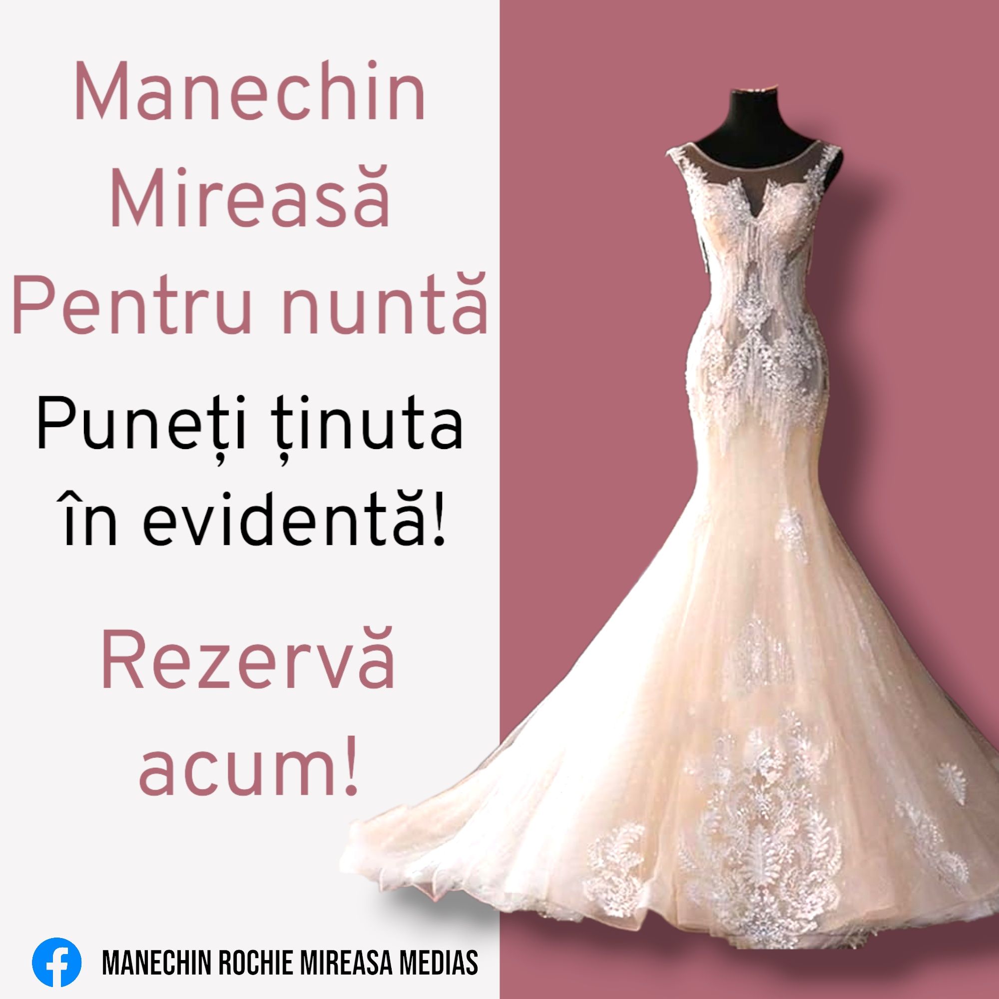 Inchiriez Manechin / Bust pentru Rochie Mireasa si Costum Mire