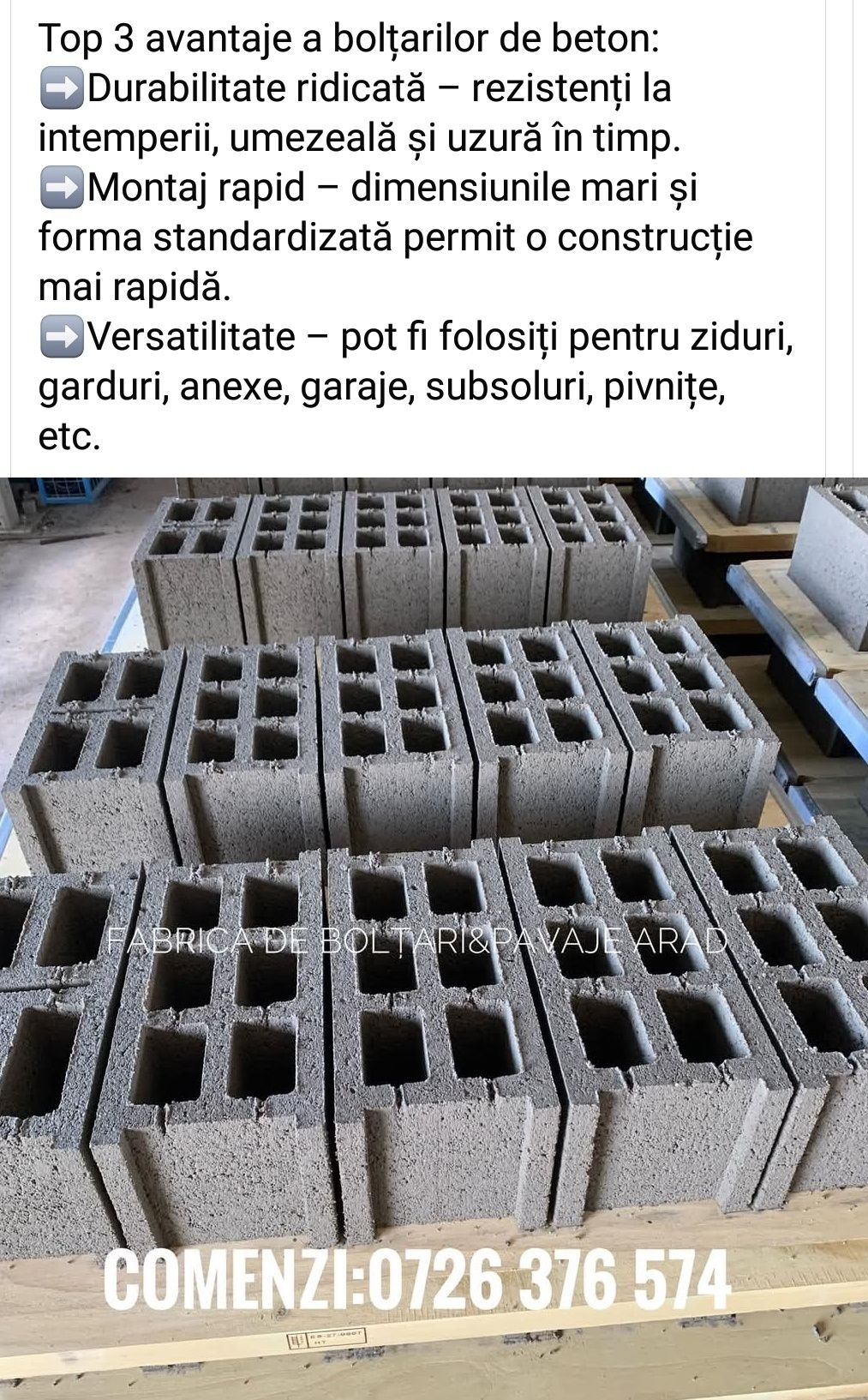 Boltari si pavaje