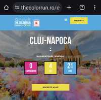 2 Bilete PREMIUM The Color Run - Festival Spectacol Cluj Napoca 18 mai