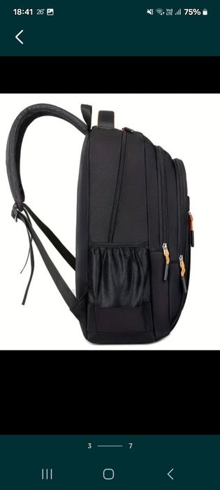 Ghiozdan rucsac unisex culoare neagră