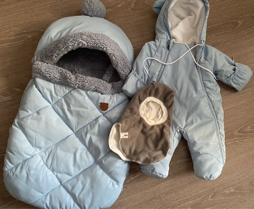 Конверт на выписку, зимний комбез