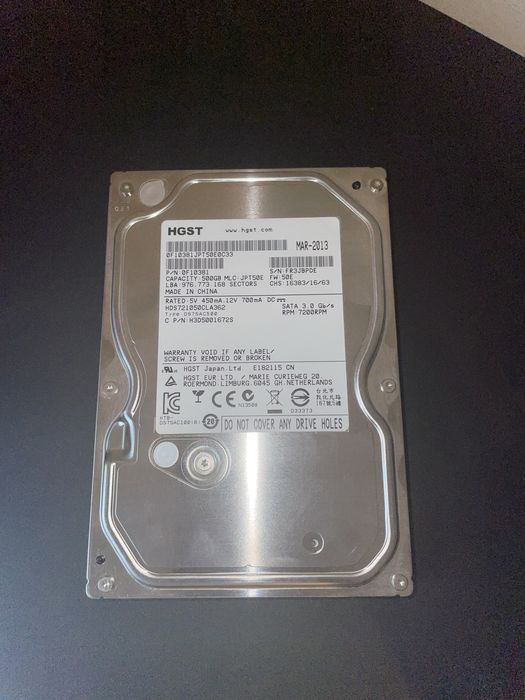 Hitachi Hard Disk SATA Desktop HDS721050CLA362
