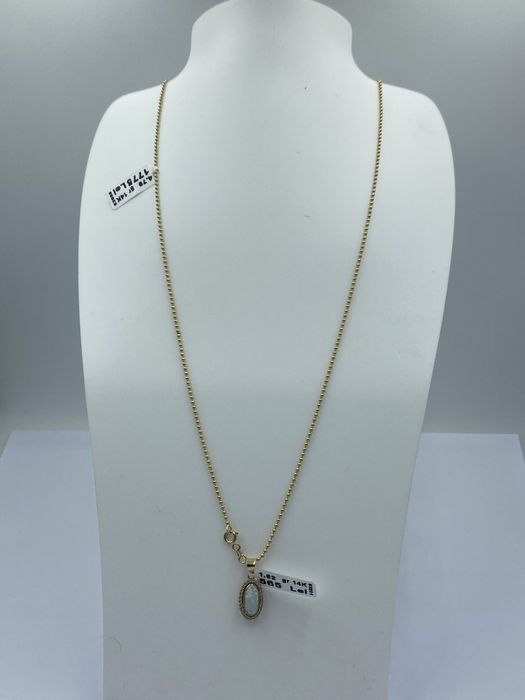 Lant Aur 14K 31 cm 4.79 #45721/Pandant 14K 1.52 Gr #45692